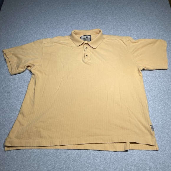 Vintage Dockers Khakiware Polo Shirt Men's XL Yellow‎ Made in USA Casual Golf - Picture 1 of 9